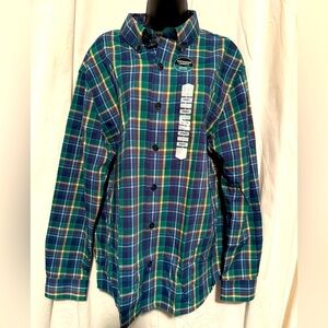 Alaskan Hardgear By Duluth Men's Sz L Untucked Length Button Down L/S Shirt NWT
